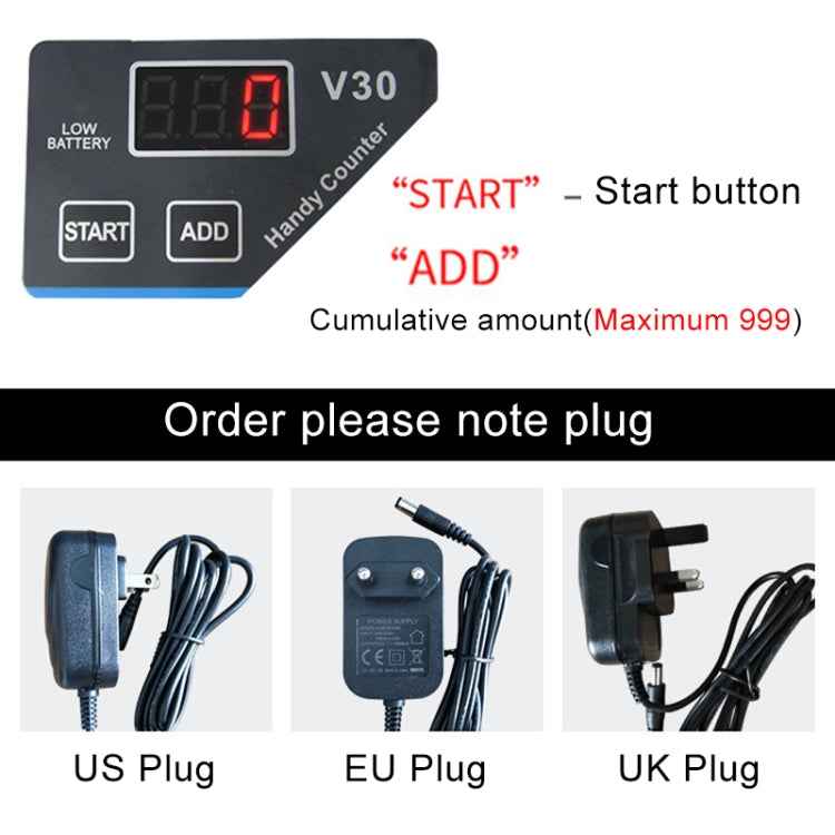 V30 Mini Portable Multi Paper Currency Counting Money Counter, UK Plug