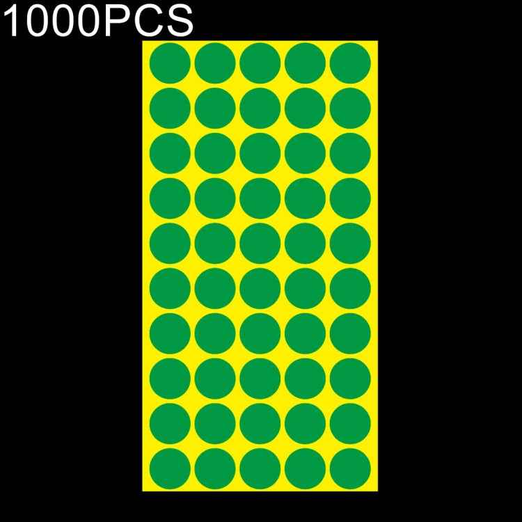 1000 PCS Round Shape Self-adhesive Colorful Mark Sticker Mark Label
