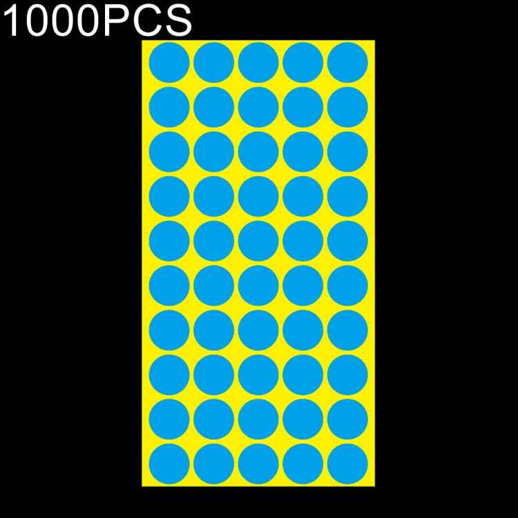 1000 PCS Round Shape Self-adhesive Colorful Mark Sticker Mark Label