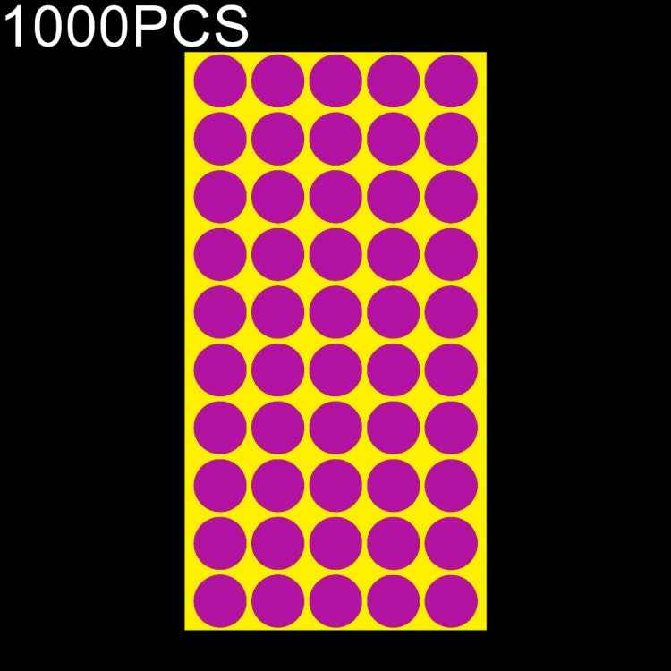 1000 PCS Round Shape Self-adhesive Colorful Mark Sticker Mark Label
