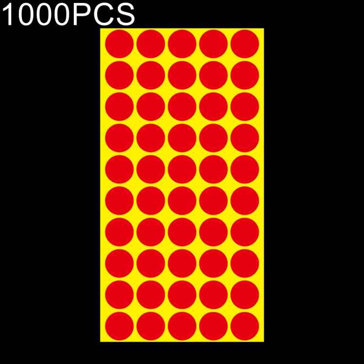 1000 PCS Round Shape Self-adhesive Colorful Mark Sticker Mark Label