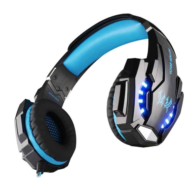 KOTION EACH G9000 3.5mm Game Gaming Headphone Headset Earphone Headband with Microphone LED Light for Laptop / Tablet / Mobile Phones,Cable Length: About 2.2m