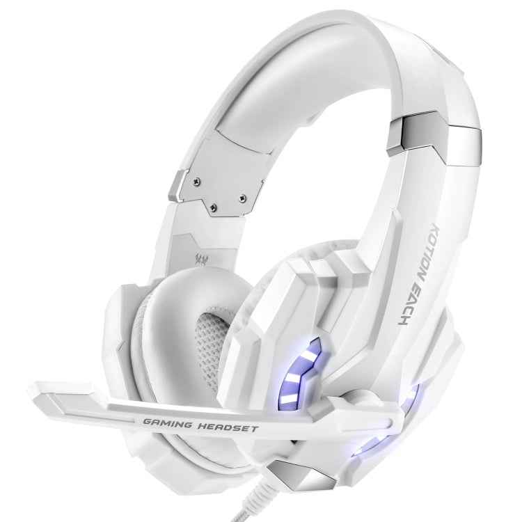 KOTION EACH G9000 3.5mm Game Gaming Headphone Headset Earphone Headband with Microphone LED Light for Laptop / Tablet / Mobile Phones,Cable Length: About 2.2m