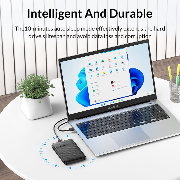 ORICO 2577U3-V1 Grid Texture Design 2.5 inch USB3.0 Micro-B Hard Drive Enclosure Box, 2577U3-V1