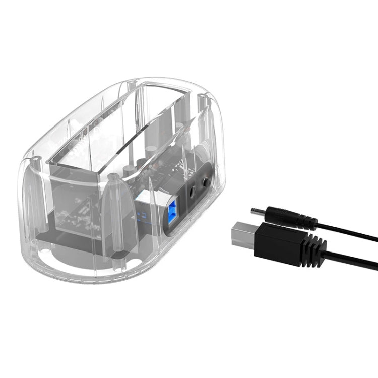 ORICO 6139U3 2.5 / 3.5 inch Transparent SATA to USB 3.0 Hard Drive Dock Station, USB 3.0