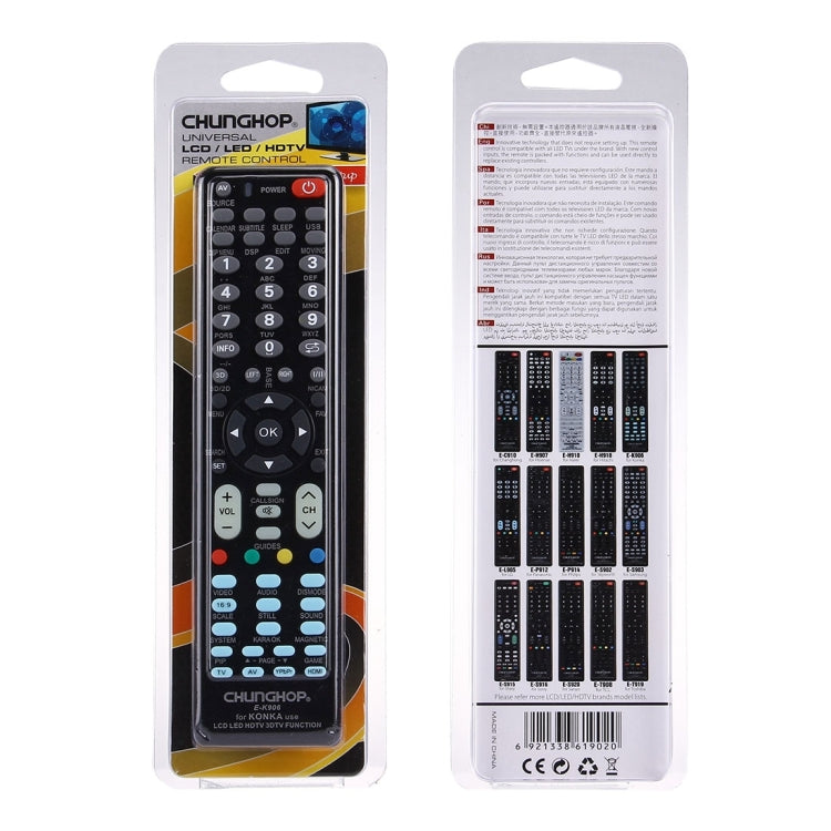 CHUNGHOP E-K906 Universal Remote Controller for KONKA LED TV / LCD TV / HDTV / 3DTV, for KONKA TV