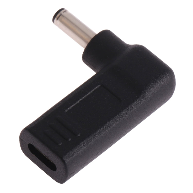 Adaptateur USB-C/Type-C femelle vers prise mâle 4,5 x 3,0 mm coudée, noir (coude 4,5 x 3,0 mm), bleu (coude 4,5 x 3,0 mm)