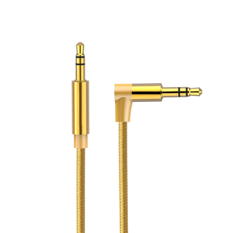 AV01 3.5mm Male to Male Elbow Audio Cable, Length: 2m, 2m
