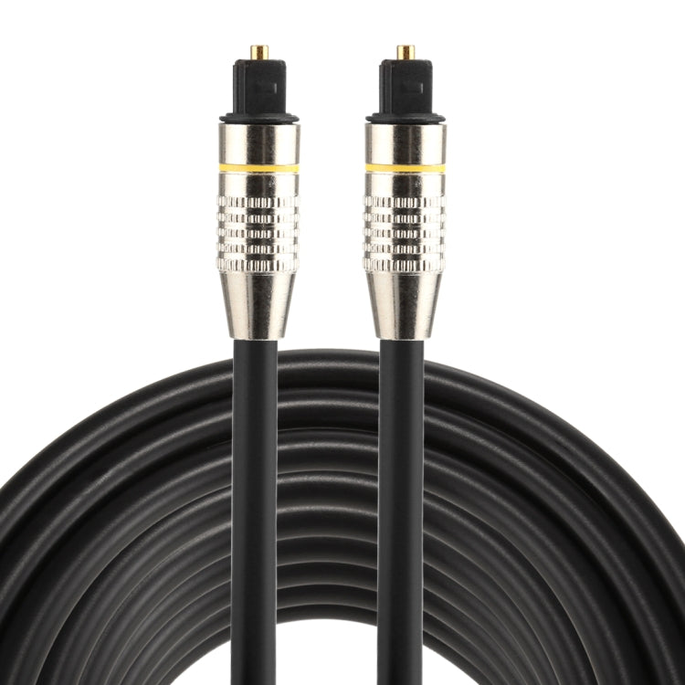8m OD6.0mm Nickel Plated Metal Head Toslink Male to Male Digital Optical Audio Cable, Length: 8m