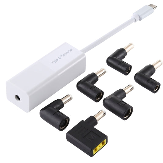 Laptop Power Adapter 65W USB-C / Type-C Converter to 6 in 1 Power Adapter