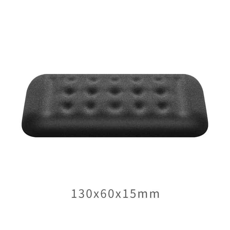 Mechanical Keyboard Wrist Rest Memory Foam Mouse Pad, Size : Single Hand (Black)