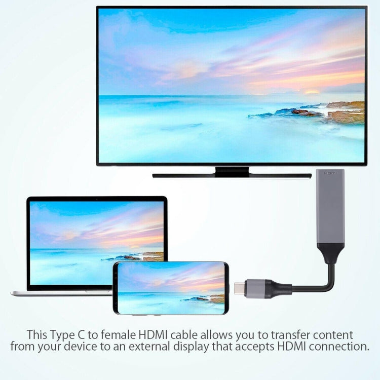 USB-C / Type-C 3.1 to HDMI 4Kx2K HDTV Cable, Cable Length: 20cm
