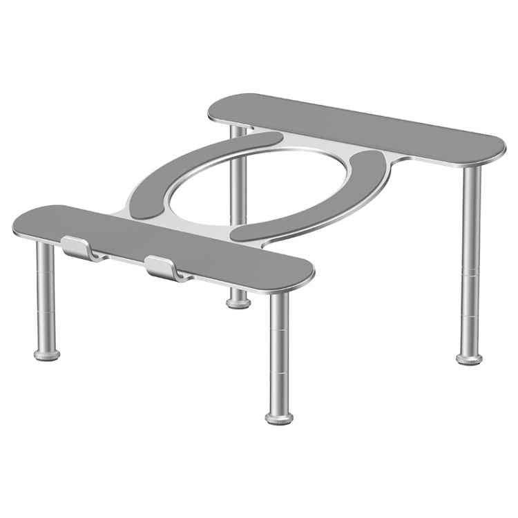 R-JUST BJ03 Universal Detachable Bench Shape Aluminum Alloy Angle Adjustable Laptop Stand