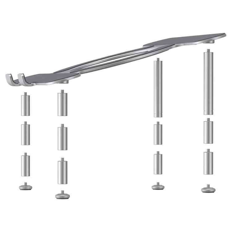R-JUST BJ03 Universal Detachable Bench Shape Aluminum Alloy Angle Adjustable Laptop Stand