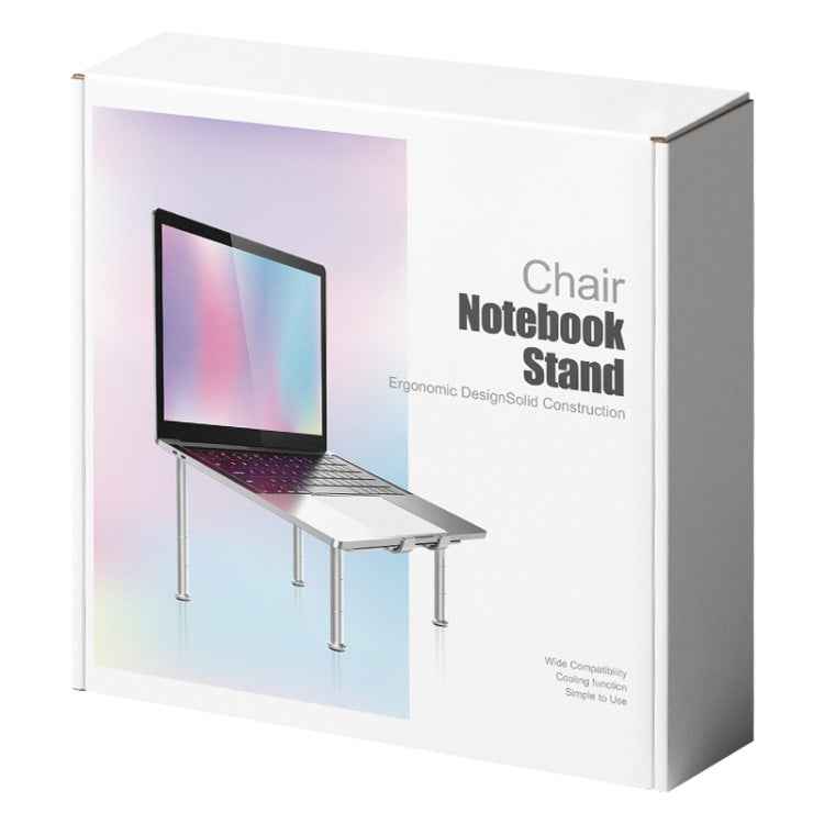 R-JUST BJ03 Universal Detachable Bench Shape Aluminum Alloy Angle Adjustable Laptop Stand
