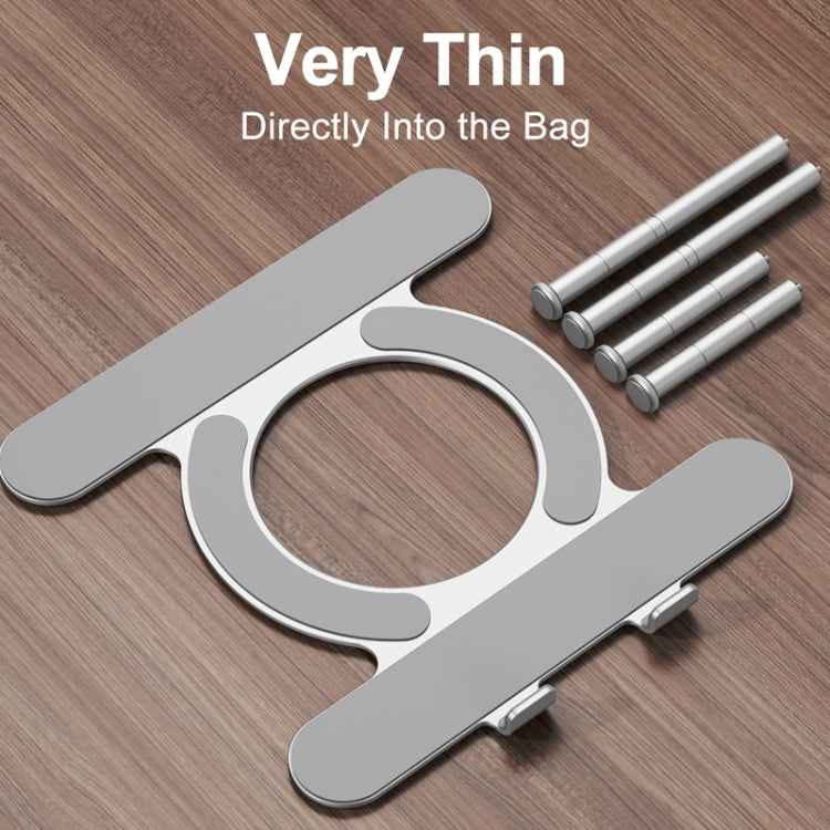 R-JUST BJ03 Universal Detachable Bench Shape Aluminum Alloy Angle Adjustable Laptop Stand