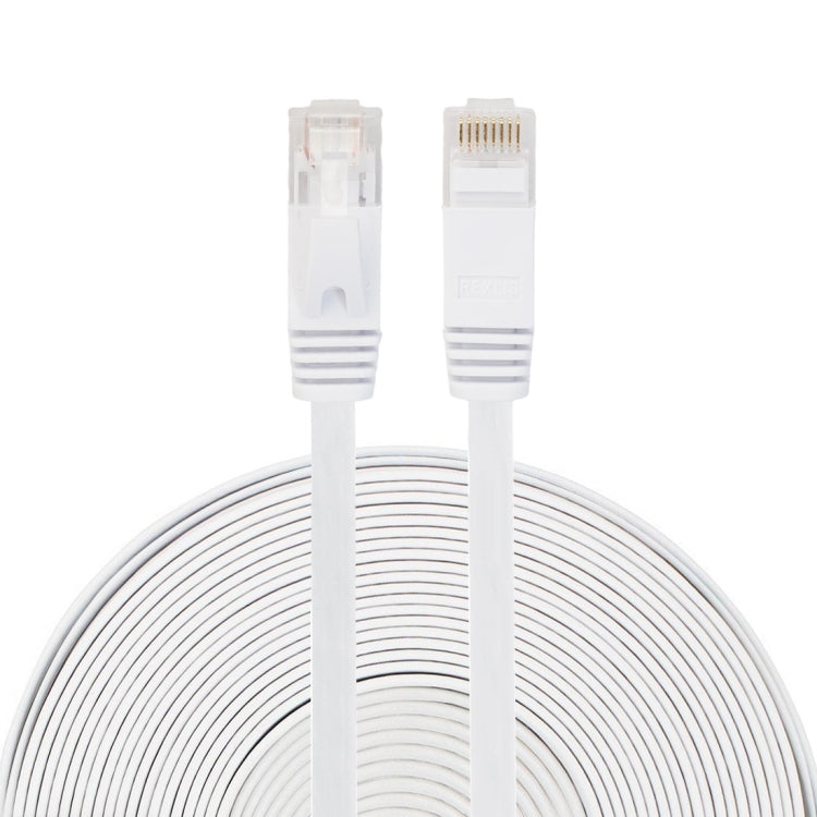 20m CAT6 Ultra-thin Flat Ethernet Network LAN Cable, Patch Lead RJ45