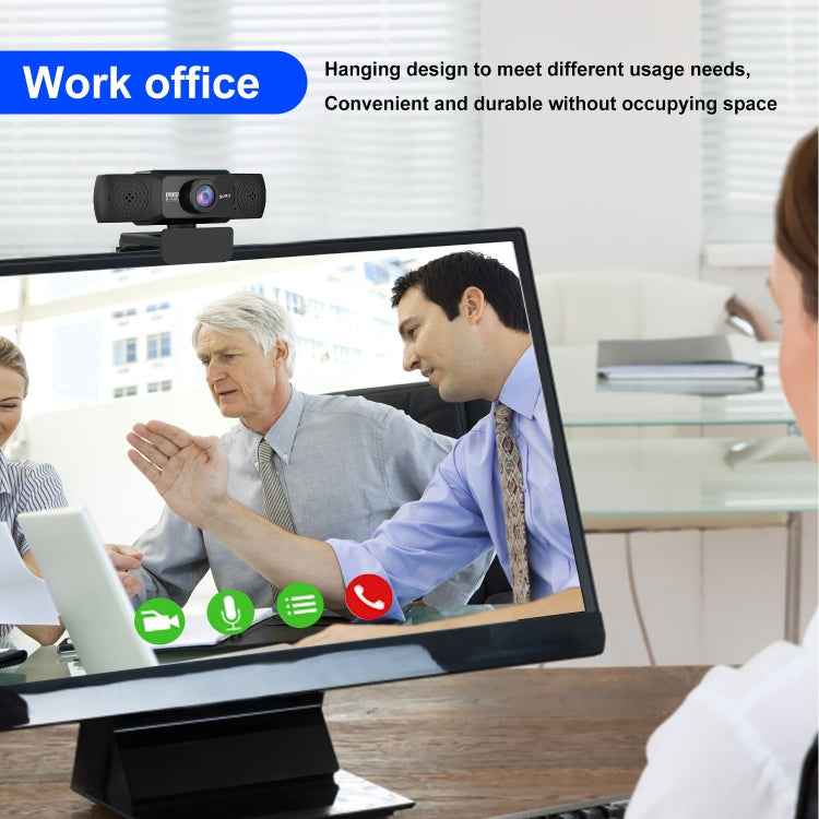 HXSJ S5 1080P Adjustable HD Video Webcam PC Camera with Microphone