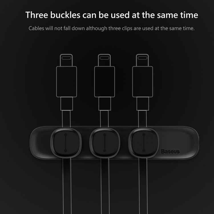 Baseus USB Cable Clip Desk Tidy Organiser Wire Lead Holder with Adhesive Backed