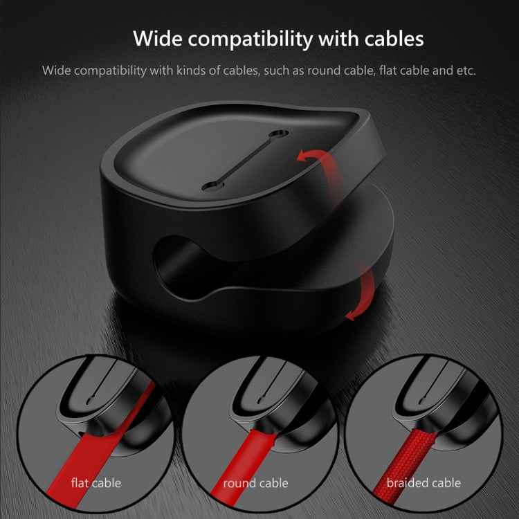 Baseus USB Cable Clip Desk Tidy Organiser Wire Lead Holder with Adhesive Backed