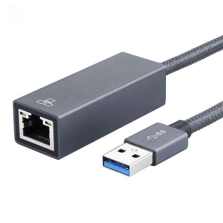 USB 3.0 AM to RJ45 Gigabit Adapter Cable, Length: 20cm