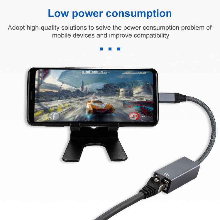 USB 3.0 AM to RJ45 Gigabit Adapter Cable, Length: 20cm