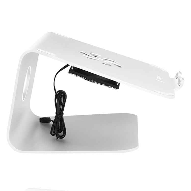SOPI ZJ-001 Classic Style Aluminum Cooling Stand with Cool Fan for Laptop, Suitable for Mac Air, Mac Pro,  iPad, and Other Laptops
