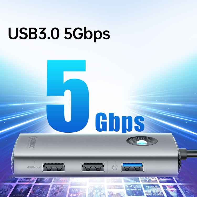 ORICO PW11-5P Type-C / USB-C 5-in-1 5Gbps Multifunction Docking Station