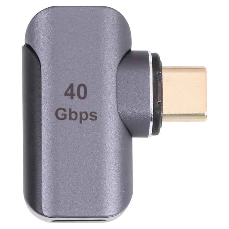 40Gbps USB-C / Type-C Male to Female Elbow Adapter, Type-C 4.0 M to F Elbow