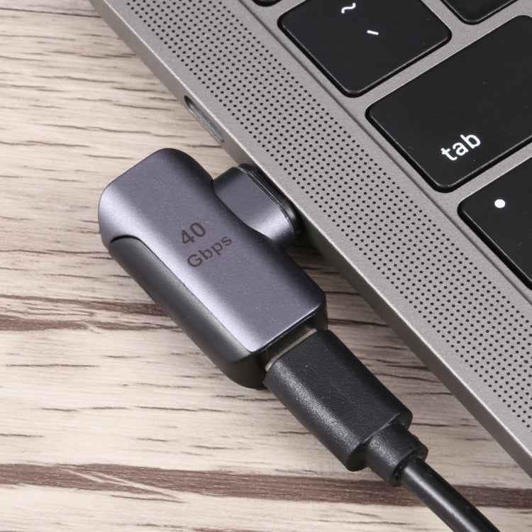 40Gbps USB-C / Type-C Male to Female Elbow Adapter, Type-C 4.0 M to F Elbow