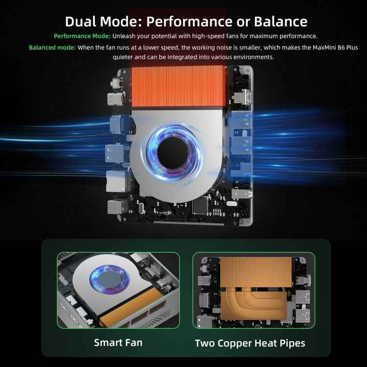 BMAX B6 Plus Windows 11 Mini PC, 12GB+512GB, Intel Core i3-1000NG4, Support HDMI / RJ45, EU Plug, B6 Plus 12GB+512GB