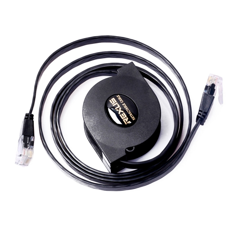 REXLIS 1m CAT6 Retractable Flat RJ45 Ethernet Network LAN Cable