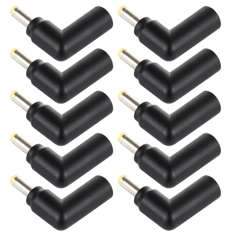 10 PCS 4.5 x 3.0mm Female to 4.0 x 1.7mm Male Plug Elbow Adapter Connector, 4.5x3.0mm to 4.0x1.7mm