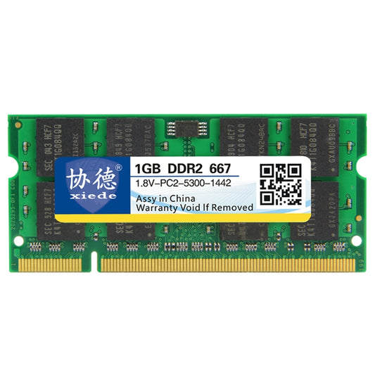 XIEDE X024 DDR2 667MHz 1GB General Full Compatibility Memory RAM Module for Laptop, 667MHz 1GB