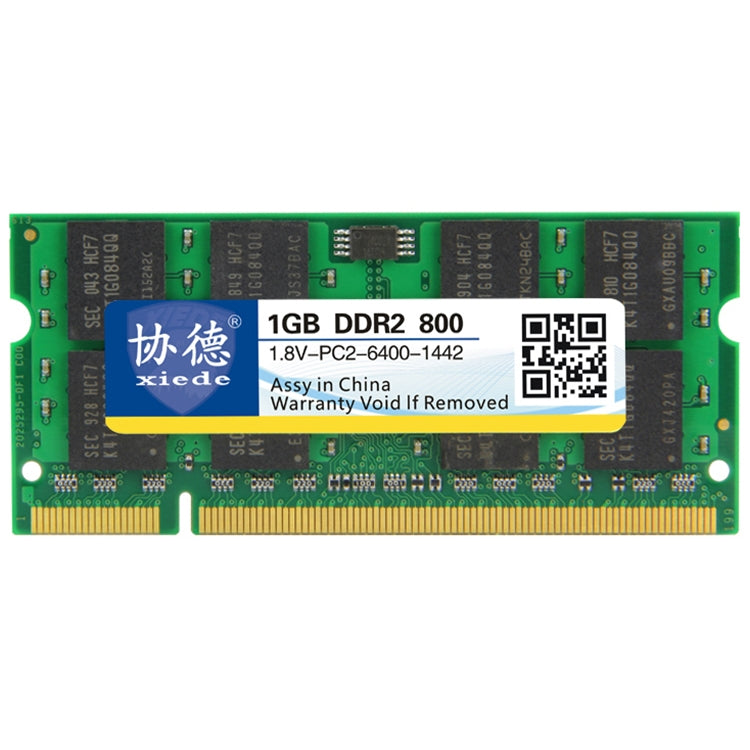 XIEDE X026 DDR2 800MHz 1GB General Full Compatibility Memory RAM Module for Laptop, 800MHz 1GB
