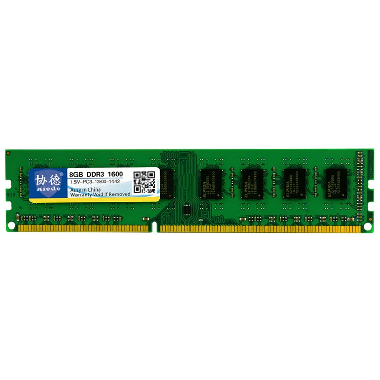 XIEDE X041 DDR3 1600MHz 8GB General AMD Special Strip Memory RAM Module for Desktop PC, 1600MHz 8GB General AMD Special Strip