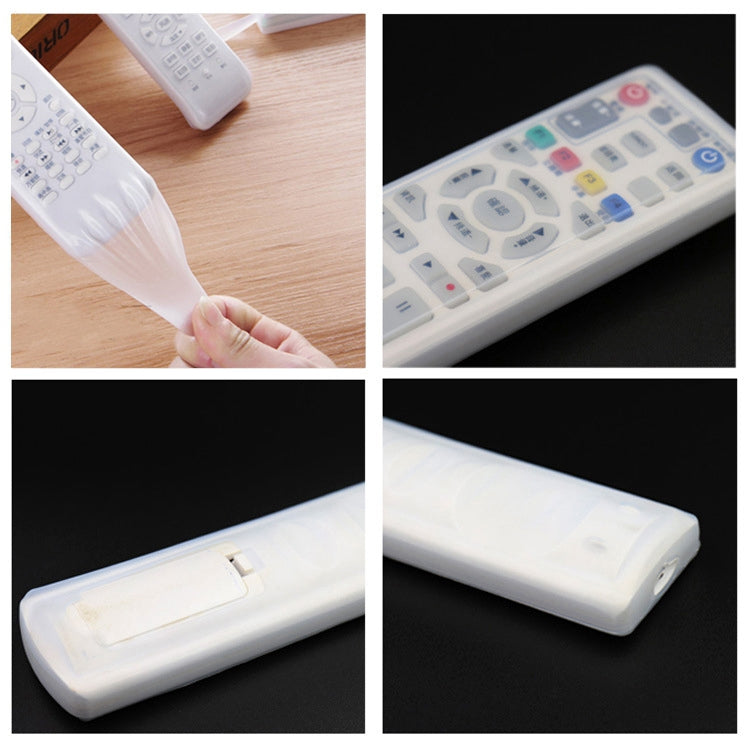 5 PCS Rabbit Design Long Air Conditioning / TV / Smart TV Box Remote Control Waterproof Dustproof Silicone Protective Cover, Size: 19.5*5*2cm