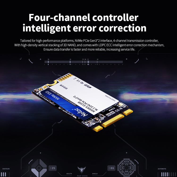 Netac N930ES 512GB M.2 2242 PCIe Gen3x2 Solid State Drive