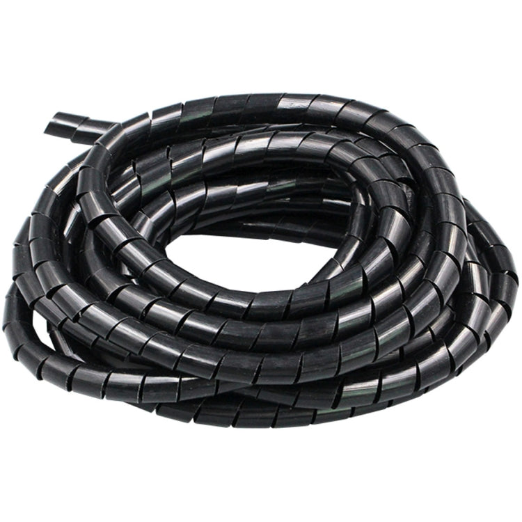 18m PE Spiral Pipes Wire Winding Organizer Tidy Tube, Nominal Diameter: 4mm, 4mm / 18m Length