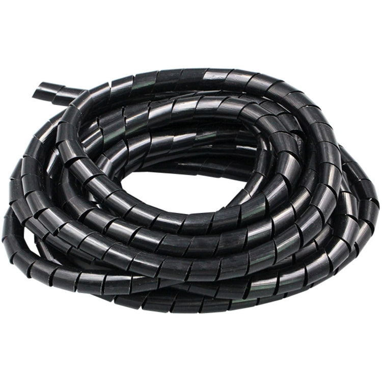 18m PE Spiral Pipes Wire Winding Organizer Tidy Tube, Nominal Diameter: 4mm, 4mm / 18m Length