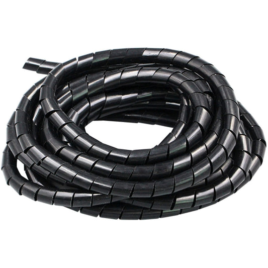 18m PE Spiral Pipes Wire Winding Organizer Tidy Tube, Nominal Diameter: 4mm, 4mm / 18m Length