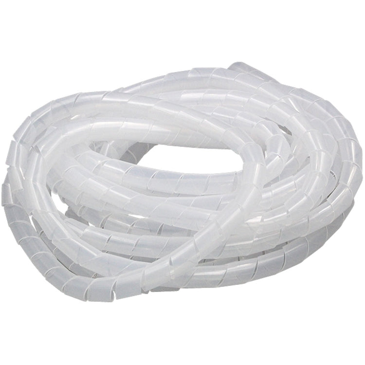 18m PE Spiral Pipes Wire Winding Organizer Tidy Tube, Nominal Diameter: 4mm, 4mm / 18m Length