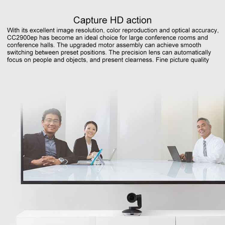 Logitech CC2900EP HD 1080P 10X Lossless Zoom Corporate Conference Camera, EU Plug