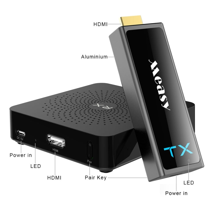 Measy W2H Mini2 60GHz Full HD 1080P Wireless 3D Transmission Kit, Transmission Distance: 30m, UK Plug