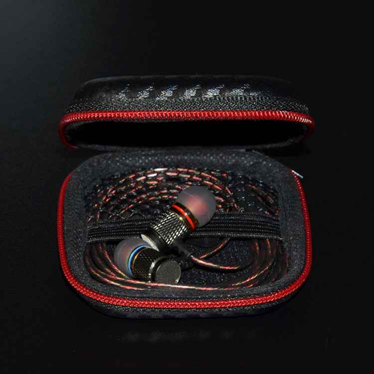 KZ Data Wire Charger Earphone Portable Carbon Fibre Texture Receiving Case