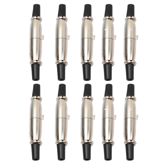 10 Pairs 3 Pin XLR Plug Male + Female Jack Mic Jack Plug Socket Connector, 10 Pairs