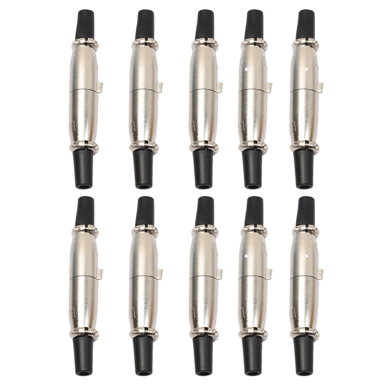 10 Pairs 3 Pin XLR Plug Male + Female Jack Mic Jack Plug Socket Connector, 10 Pairs