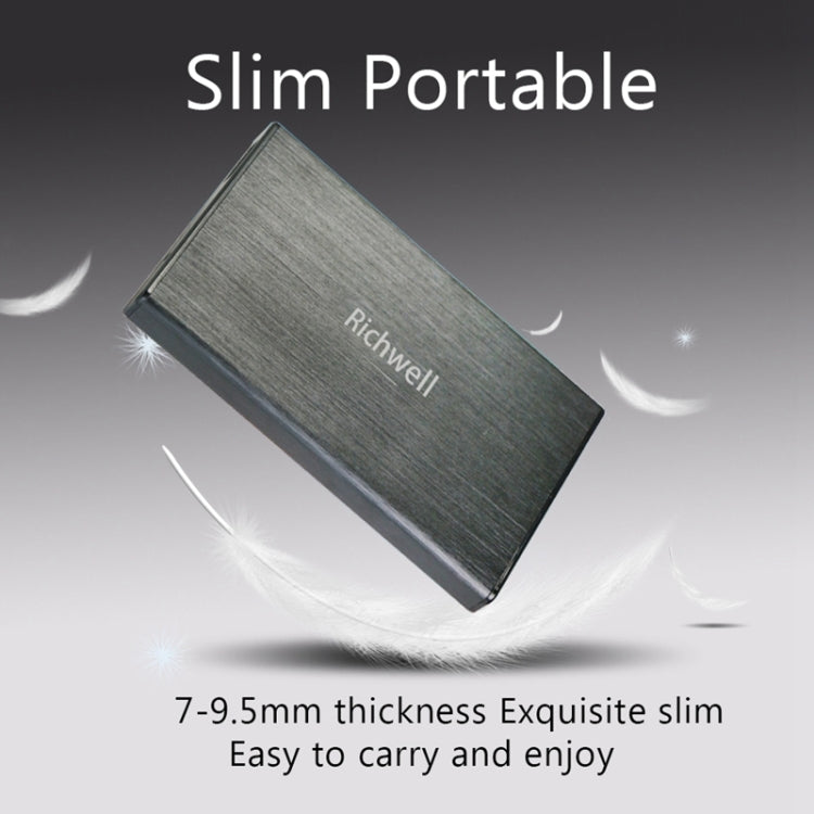 Richwell SATA R23-SATA-250GB 250GB 2.5 inch USB3.0 Interface Mobile Hard Disk Drive, 250GB