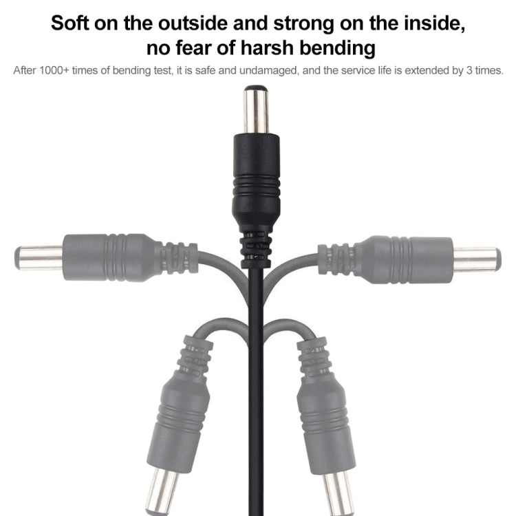 2m 22AWG 5.5 x 2.1mm Female to Male DC Power Supply Plug Extension Cable for Laptop