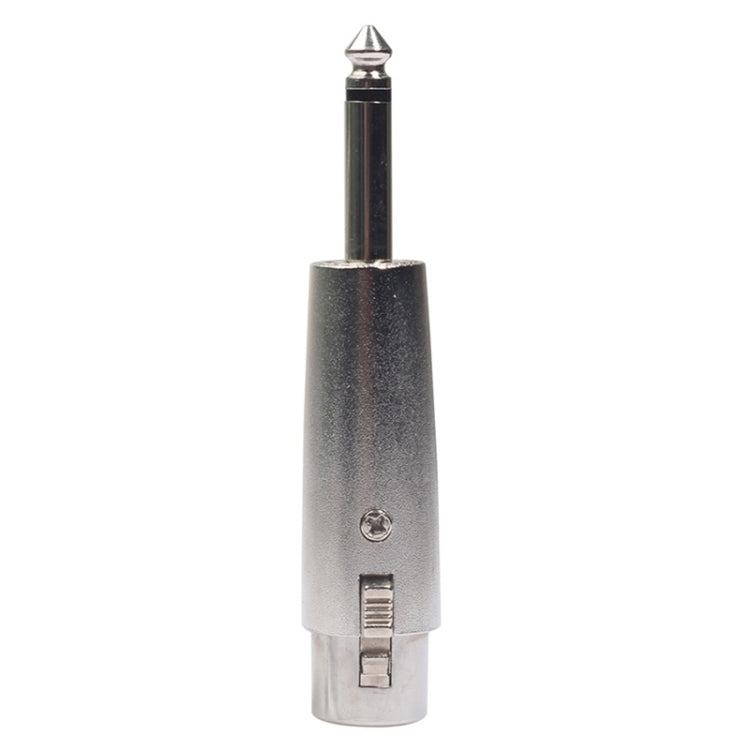 5 PCS LZ1167G 6.35mm Single Track Male Head to XRL Female Audio Adapter Plug (Black)
